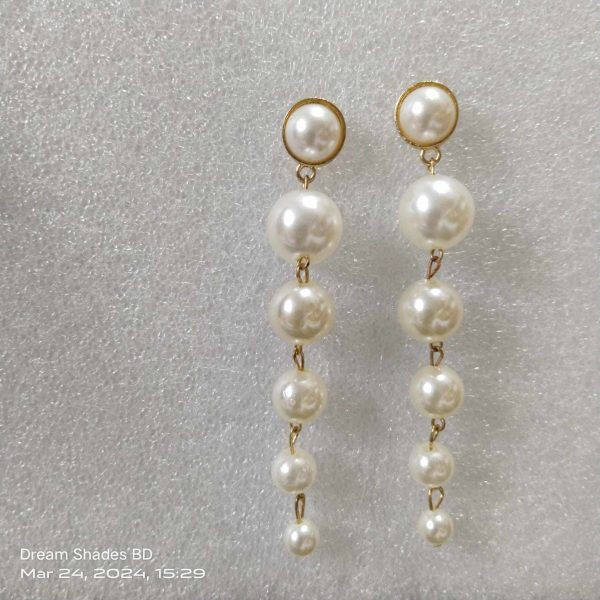 Imitation long pearl earring - Image 2